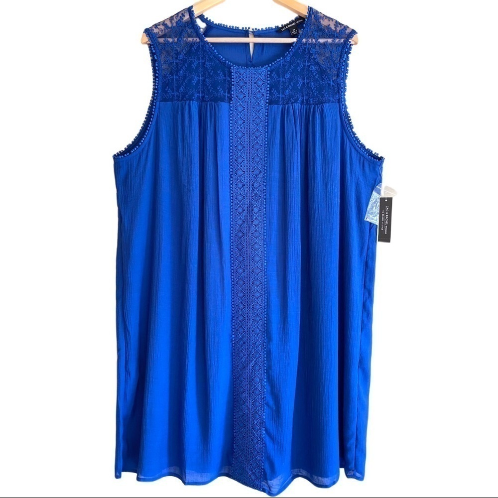 ZAC & RACHEL Sleeveless Flowy Lace Mini Dress Size 2X NWT